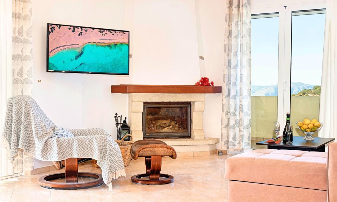 Villa Di Palma Heated Pool Koufi Dış mekan fotoğraf